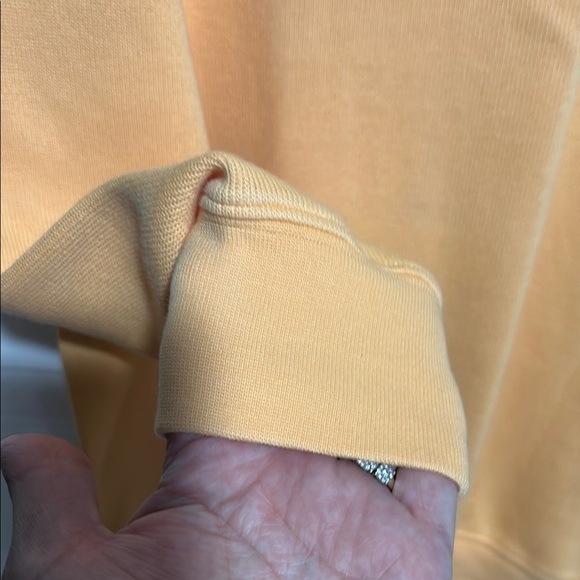 Yellow Crewneck Sweater with Ribbed Details - Picture 4 of 8
